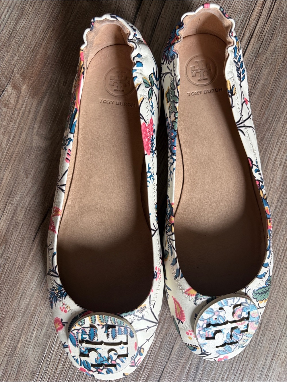 Tory Burch Floral Minnie Ballet Flats - Picture 6 of 6
